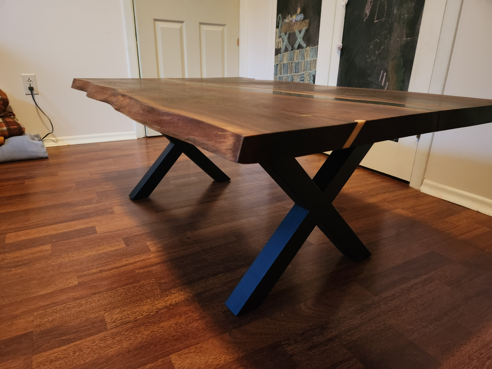Live Edge Walnut Coffee Table with Epoxy