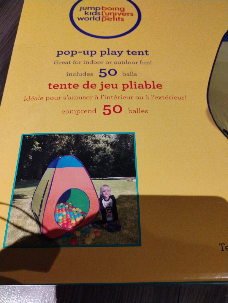 Jump-Boing Kids' Universe Pop-Up Play Tent with 50 Balls - photo 2