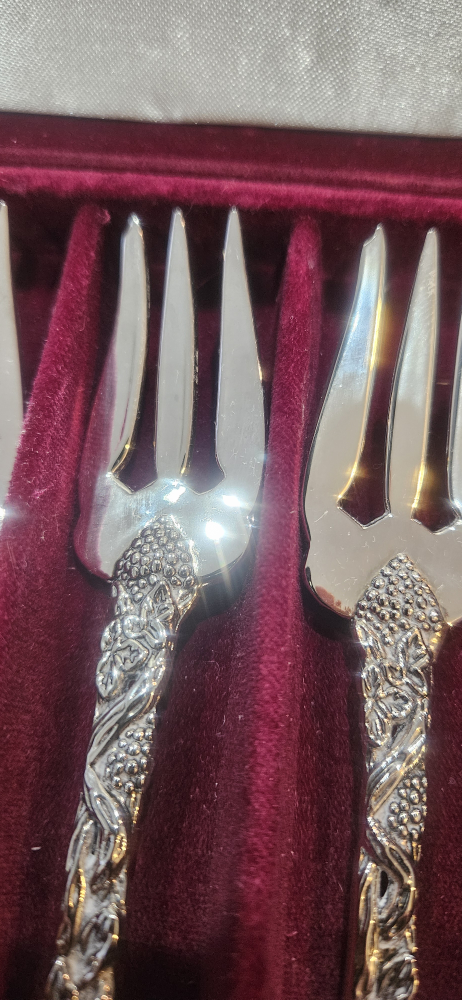 silver plate cocktail forks set of 6, by Neiman Marcus - photo 2