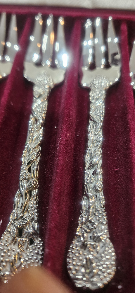 silver plate cocktail forks set of 6, by Neiman Marcus - photo 5