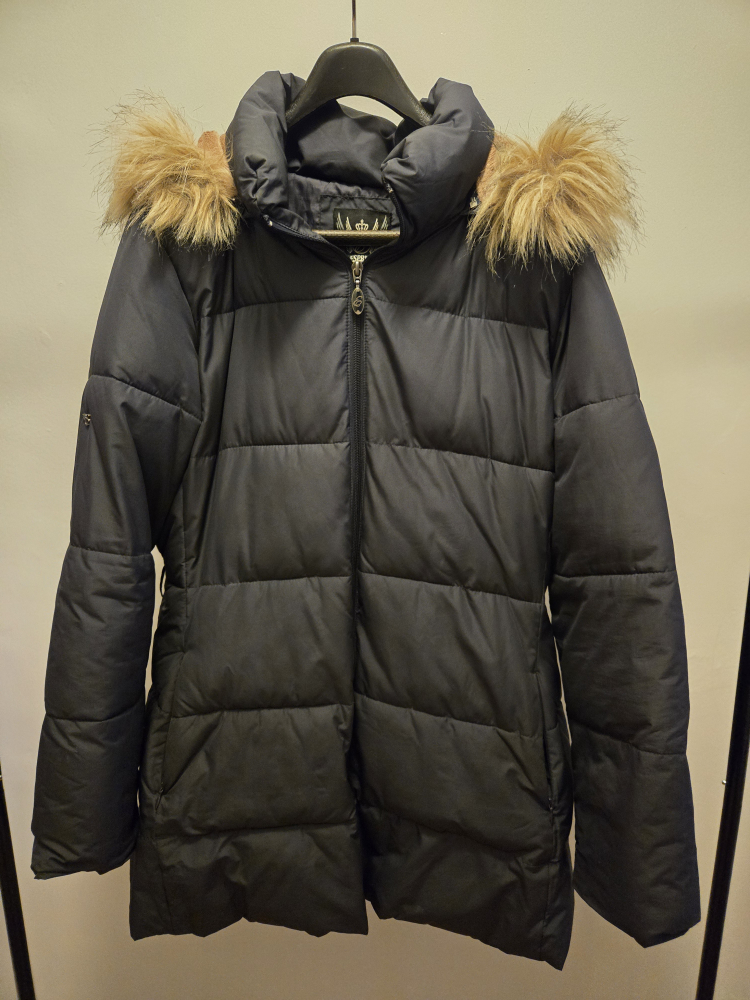 #freecycle Black Puffer Jacket with Fur Hood - photo 2