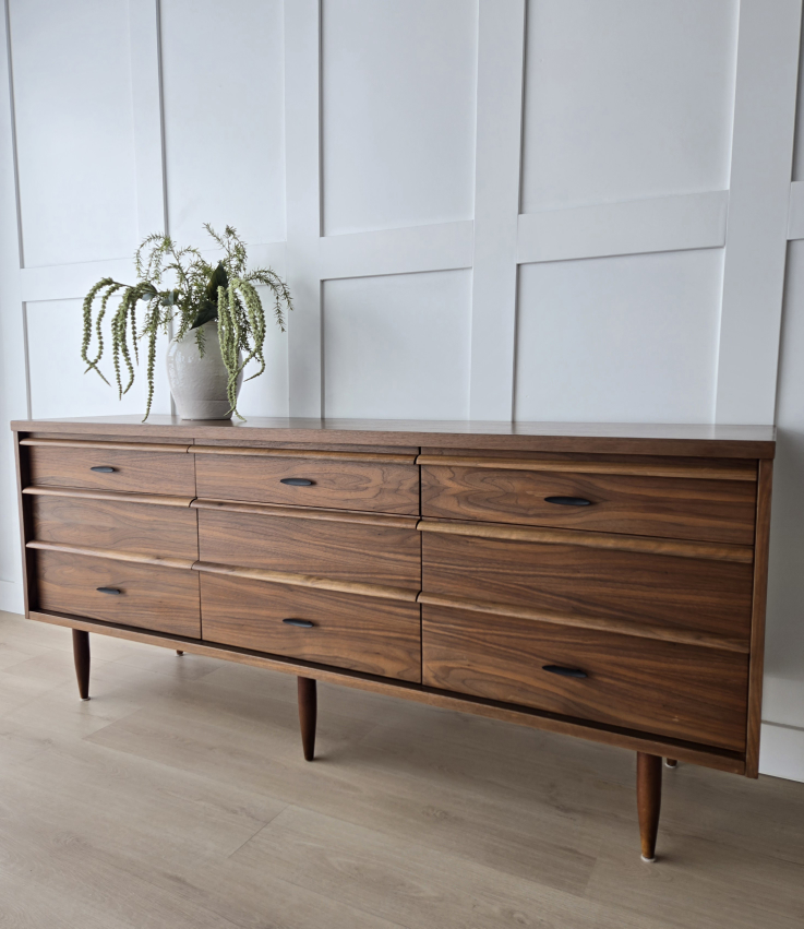 Walnut MCM Triple Dresser - photo 3