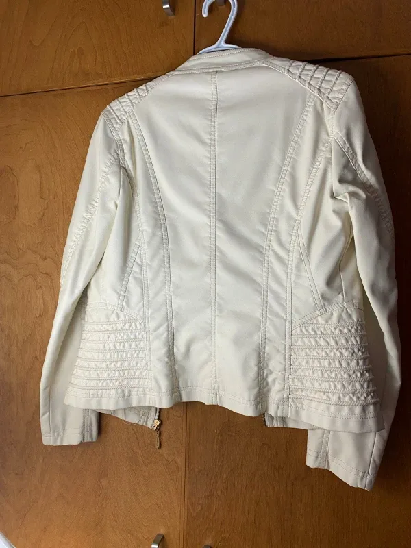 Cream Faux Leather Jacket image indicator(2)