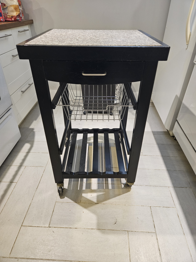 Kitchen Cart with Granite Top