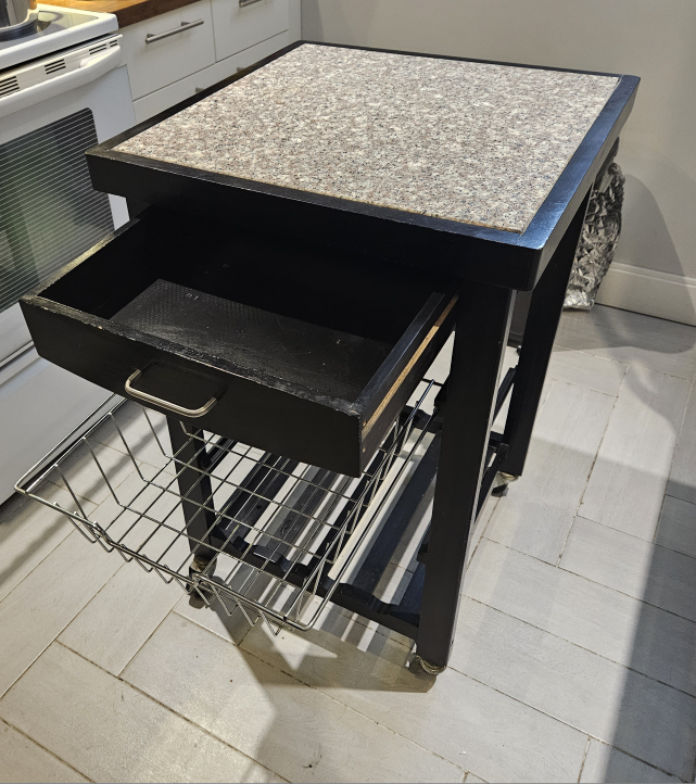 Kitchen Cart with Granite Top - photo 3