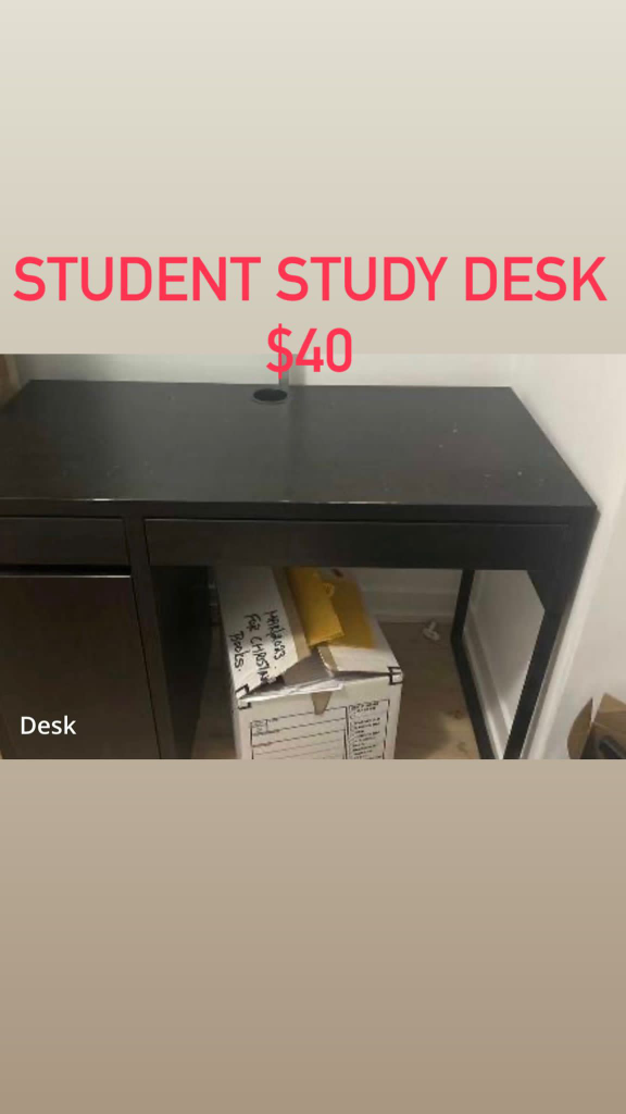 Black Study Desk
