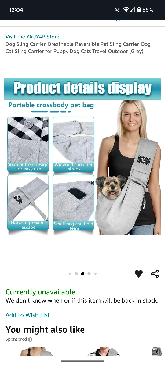 Pet Sling Carrier image indicator(3)