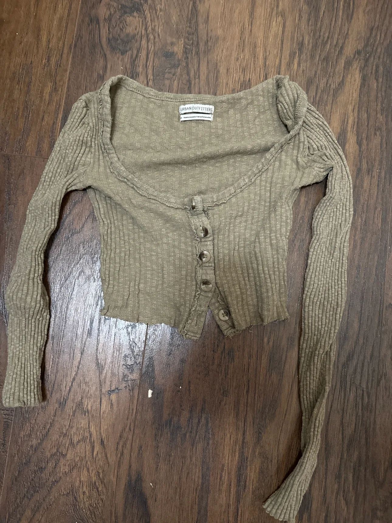 Urban Outfitters Long Sleeve Button Up Top size M thumbnail