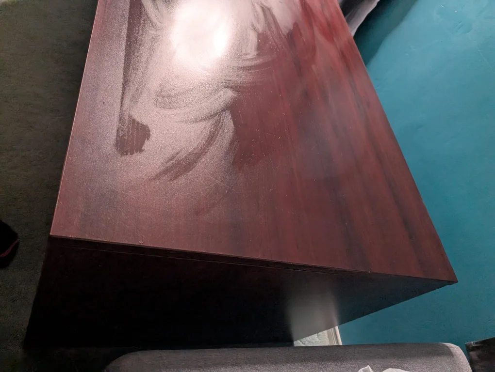 Large Brown Desk with 4Drawers image indicator(2)