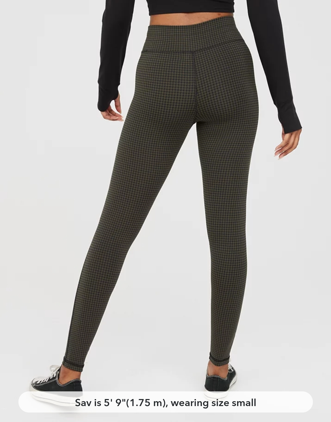Aerie Offline by Aerie Mini Houndstooth Drawcord Leggings - photo 2