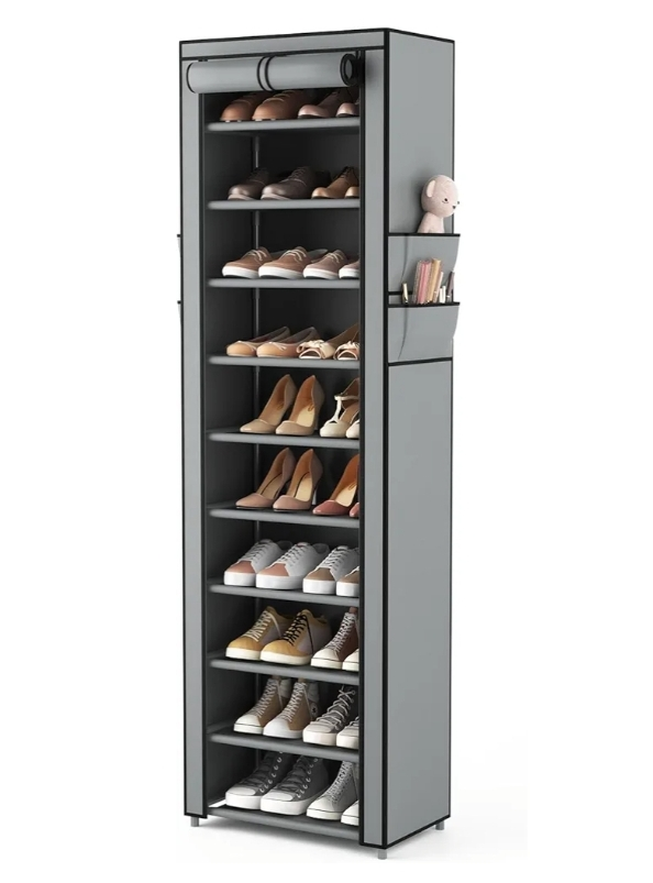 10 Tier Fabric Shoe Rack Organizer - photo 4