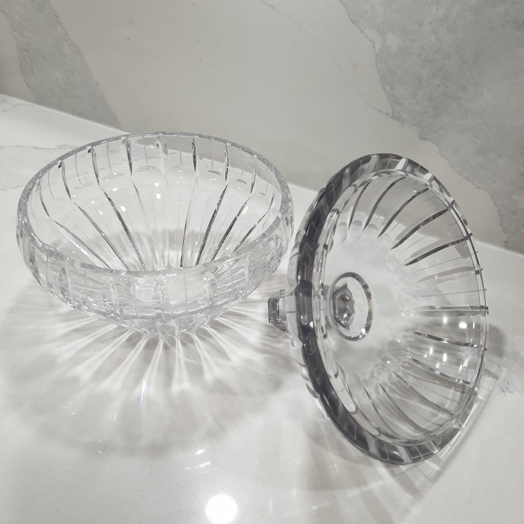 Crystal Candy Dish with Lid - photo 3