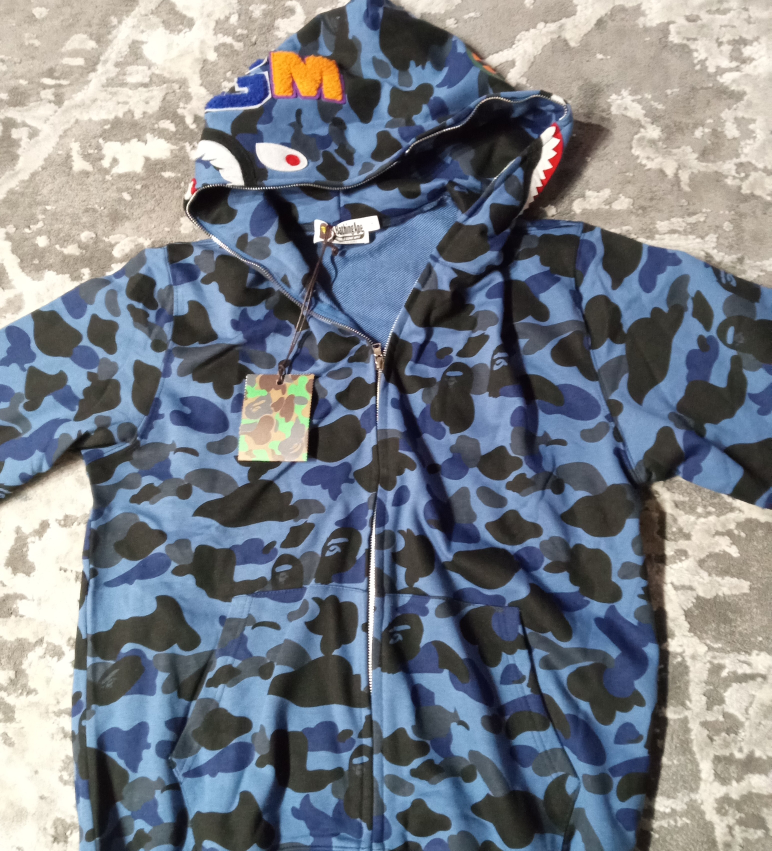 Blue Bape hoodie - photo 4