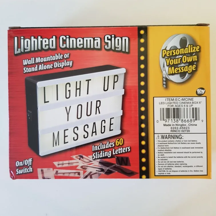 BNIB Lighted Cinema Sign image indicator(2)