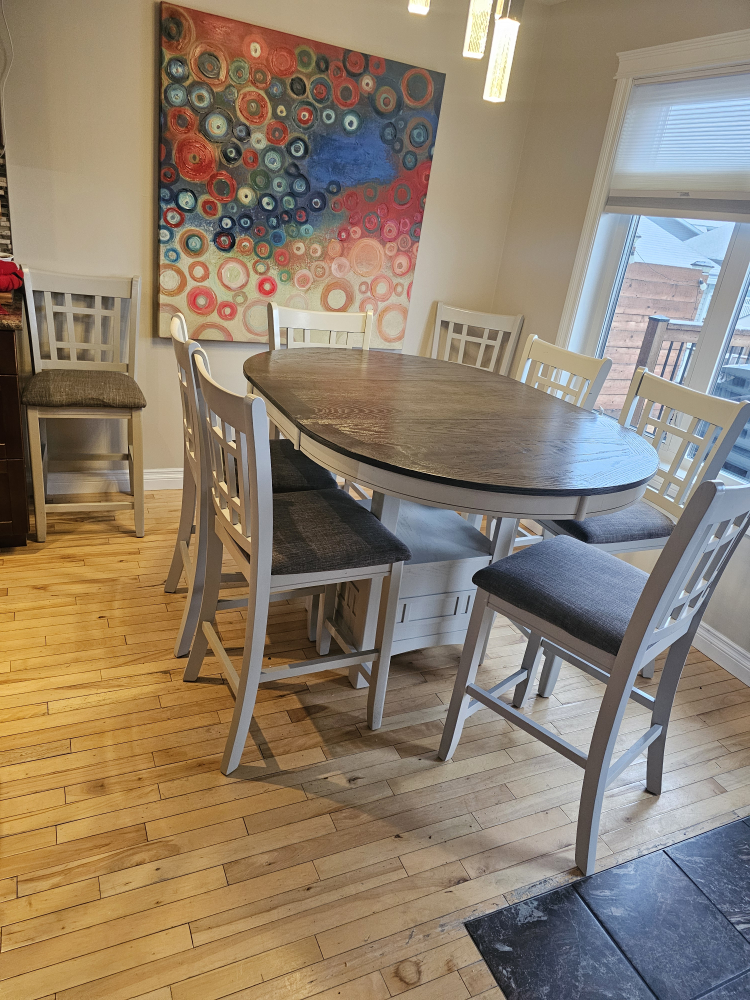 Dining Table Set with 8 Chairs