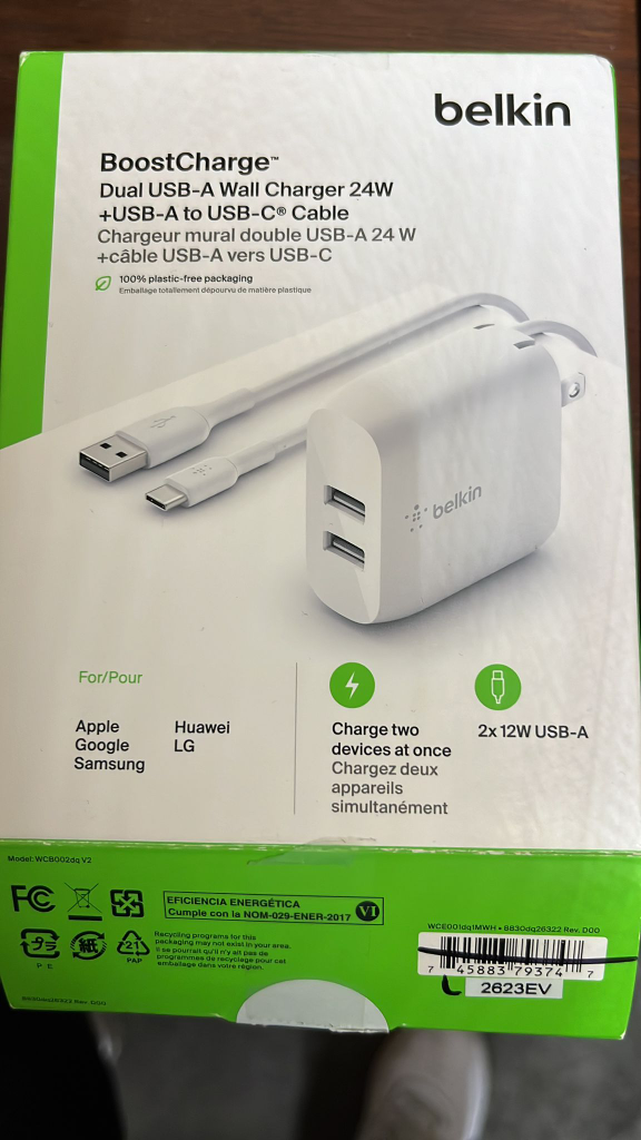 Belkin BoostCharge Dual USB-A Wall Charger 24W