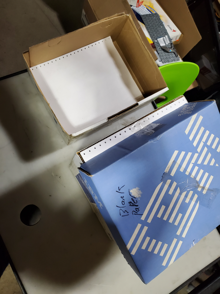 Paper for dot matrix okidata continuous printers