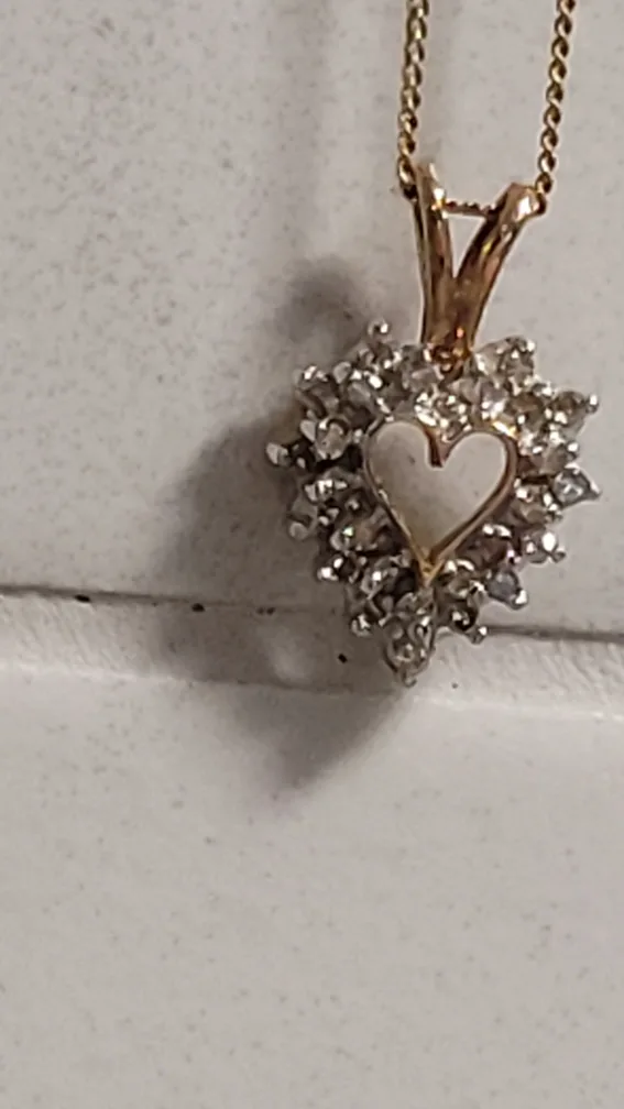 Diamond Heart Pendant Necklace image indicator(4)