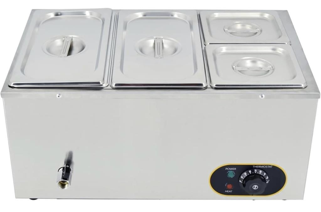 New MOOTACO 4 PAN COMMERCIAL FOOD WARMER