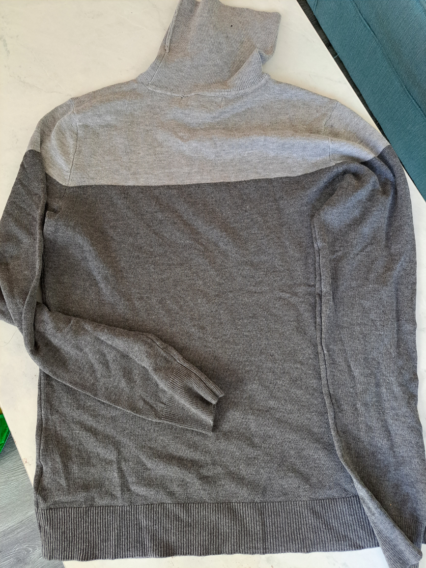 Karen Scott Grey Turtleneck Sweater