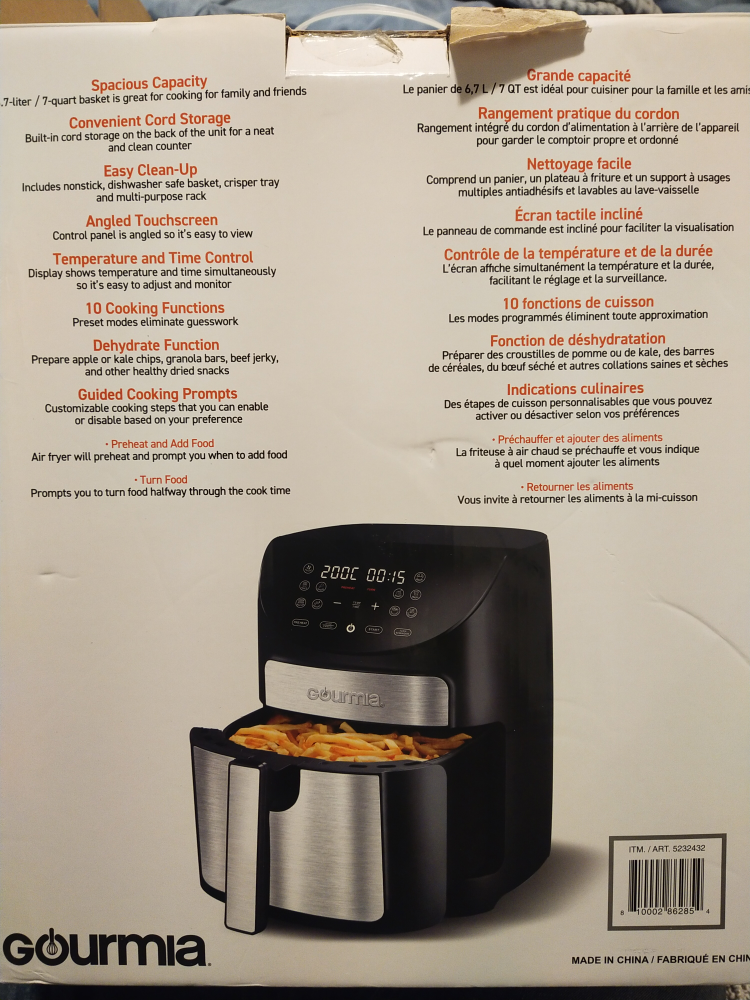 Gourmia 6.7L Digital Air Fryer - photo 3