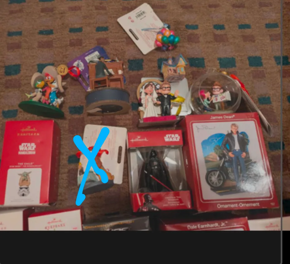 assorted Hallmark Ornaments Carlton carda image indicator(2)