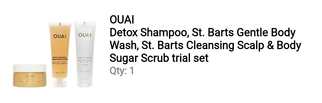 OUAI  shampoo and body care set image indicator(3)