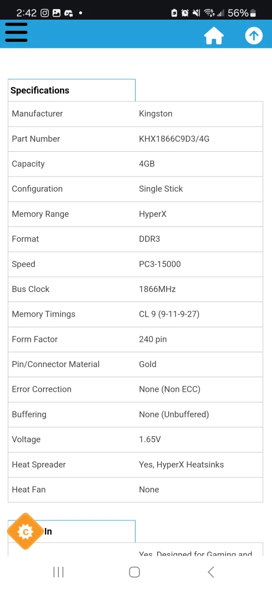 Assorted 4gb DDR3 Ram Sticks + 8gb DDR4 Ram image indicator(8)