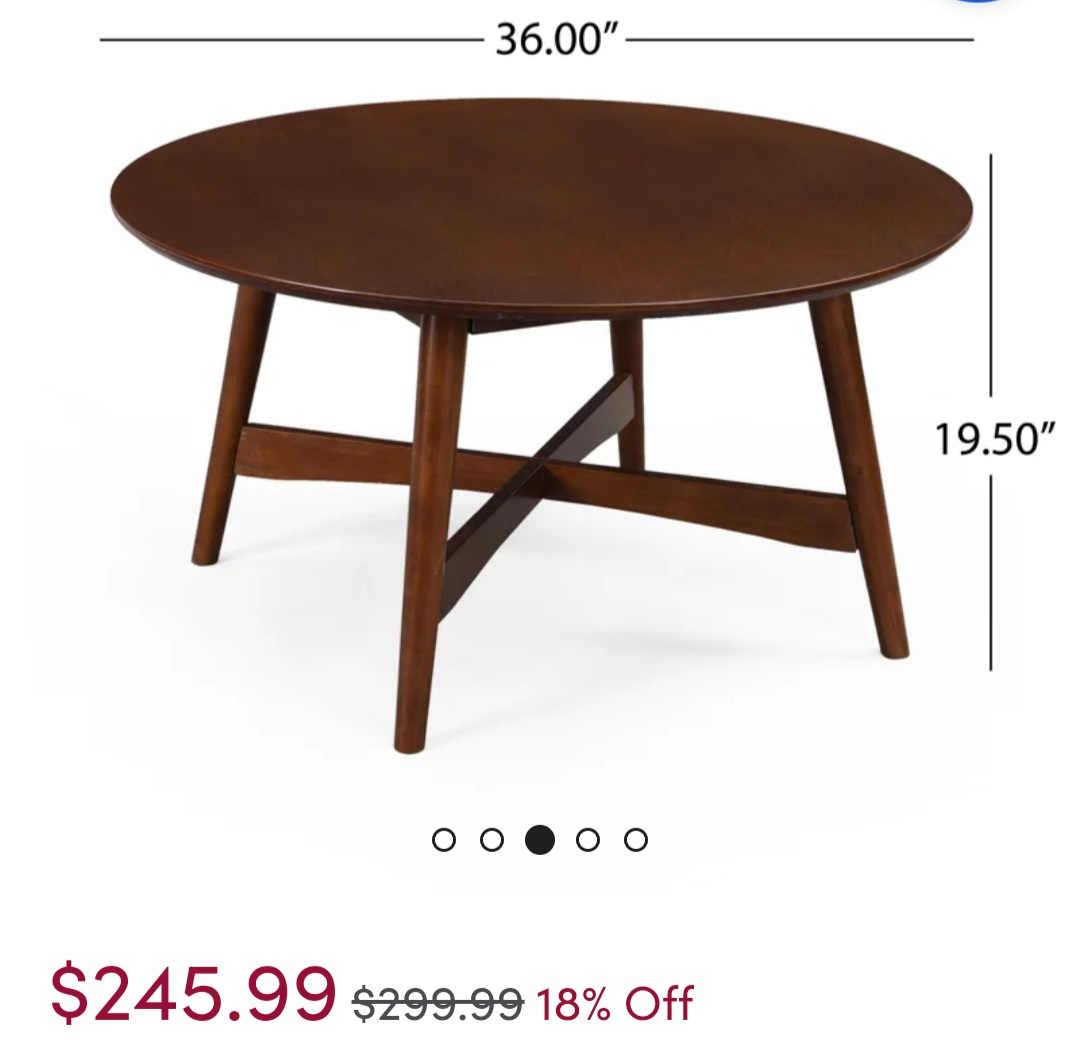 Wayfair Coffee Table (See Photos & Description) - photo 2