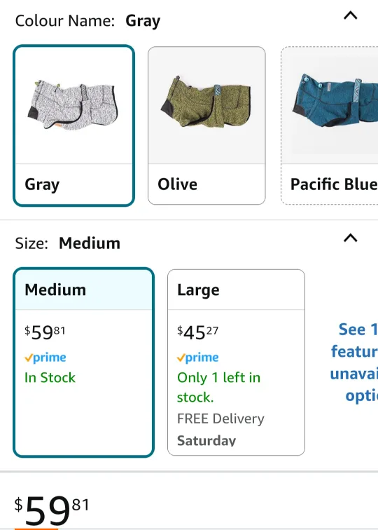 Wilderdog Fleece Dog Jacket with Neoprene Neck - Medium - Berry image indicator(7)