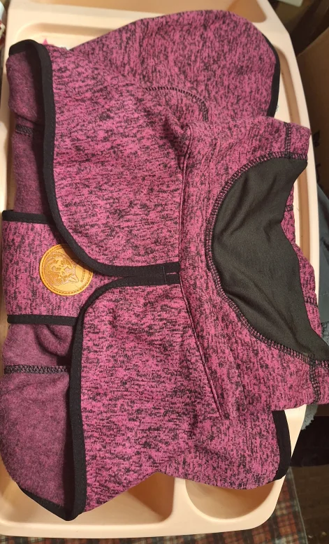 Wilderdog Fleece Dog Jacket with Neoprene Neck - Medium - Berry image indicator(8)