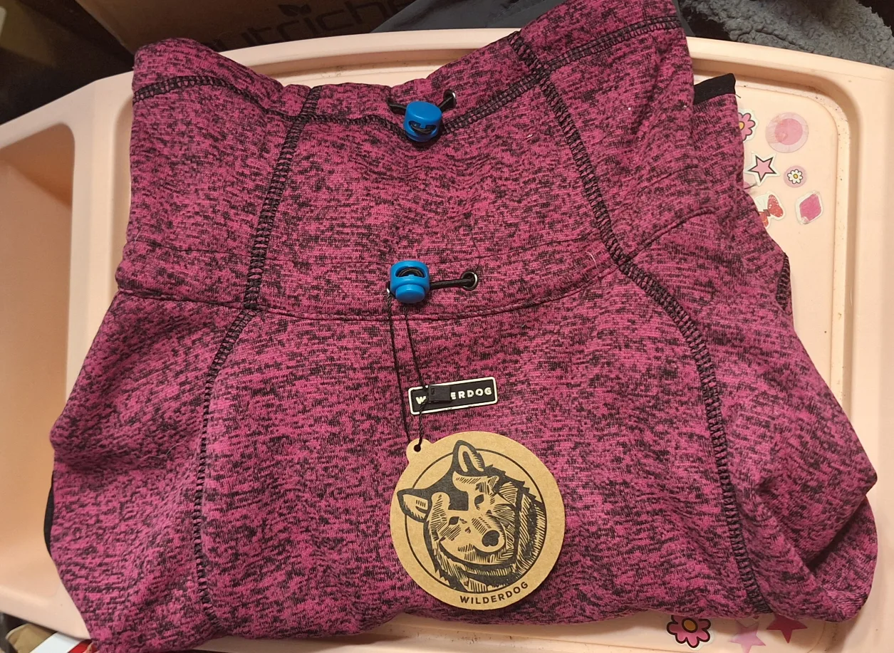 Wilderdog Fleece Dog Jacket with Neoprene Neck - Medium - Berry image indicator(9)