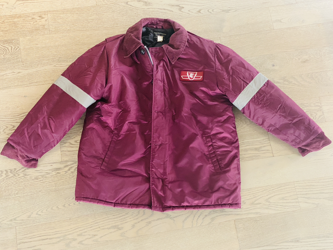 Vintage deadstock 90s Y2K TTC purple parka coat - Drake OVO