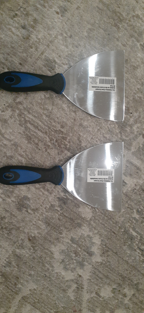 2x 5in Stainless Steel Scrapers