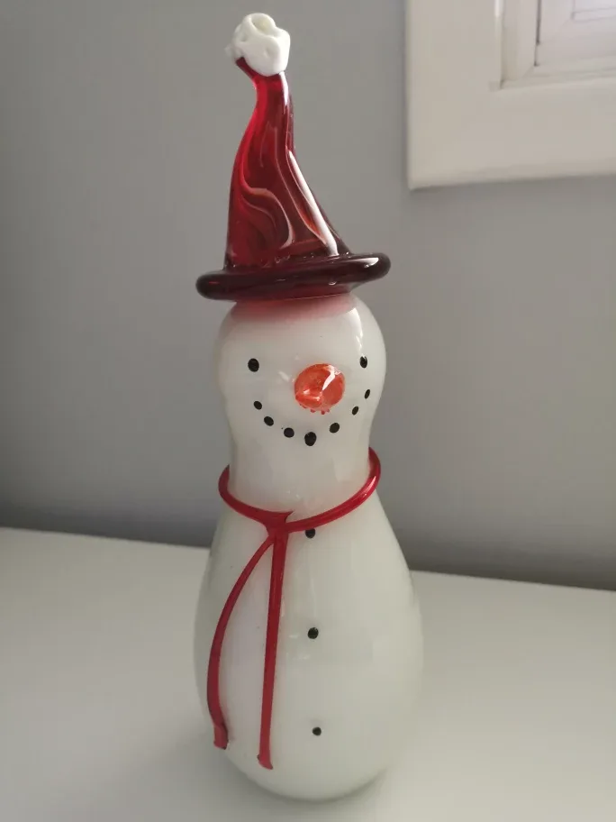 Glass Snowman Ornament image indicator(2)