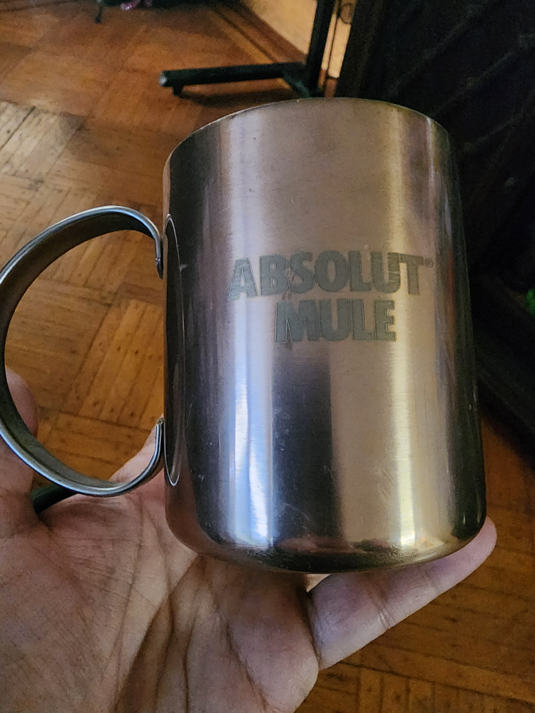 Absolut Mule Copper Mug #freecycle
