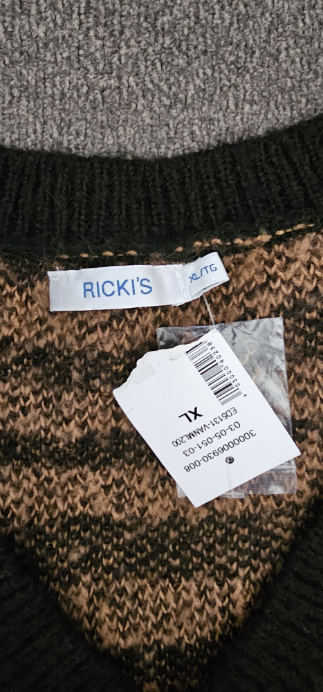 Ricki's Black and Tan Striped Sweater - photo 2