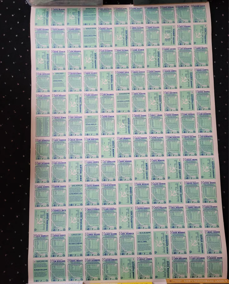 1990-91 O-Pee-Chee Uncut Hockey Card Set image indicator(9)