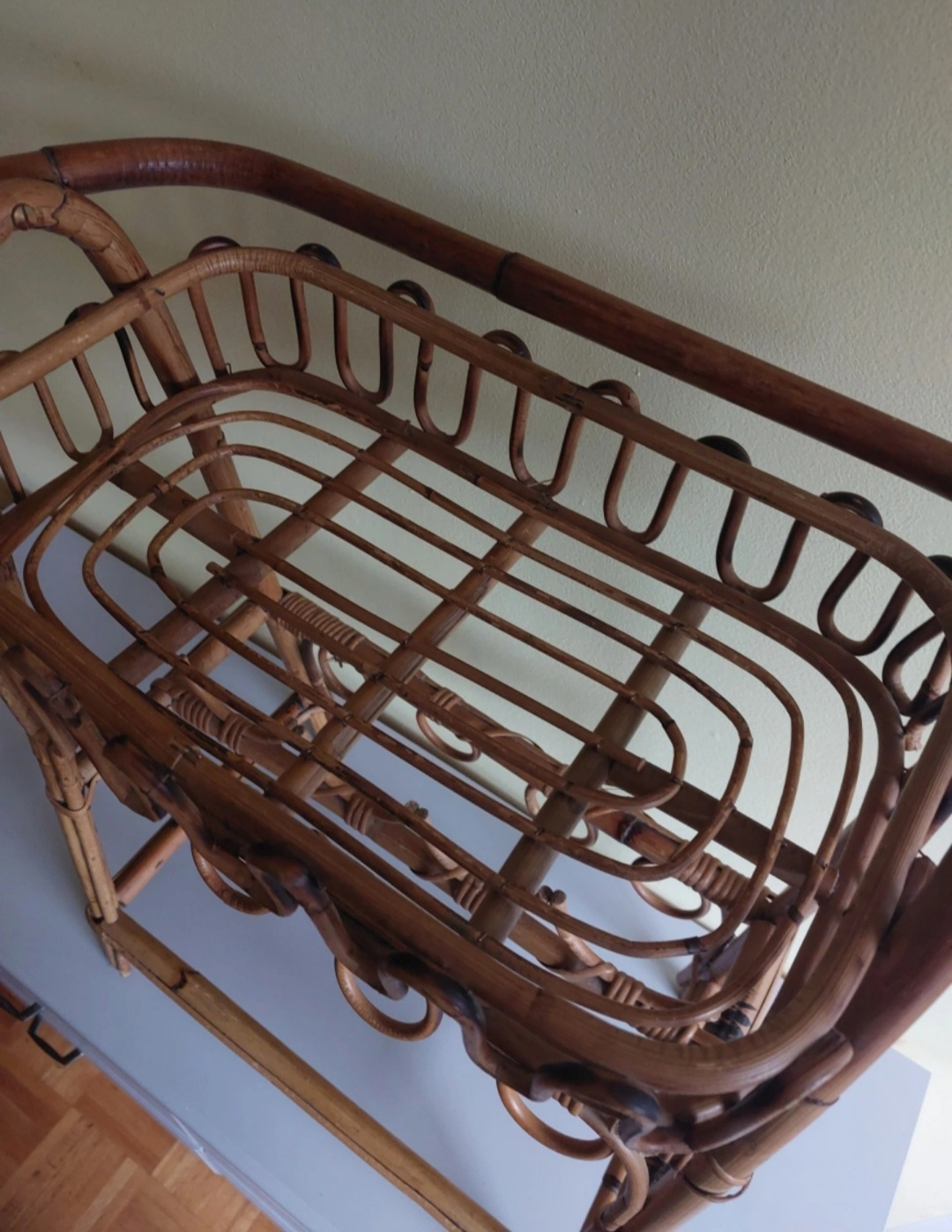 Vintage Bamboo Bar Stand - photo 3