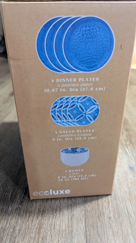 Ecoluxe 4 Place Setting Dinnerware Set image indicator(4)