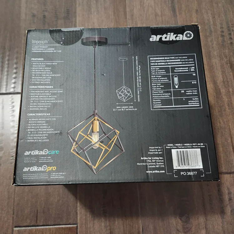 Artika Imperium 1-Light Pendant image indicator(2)