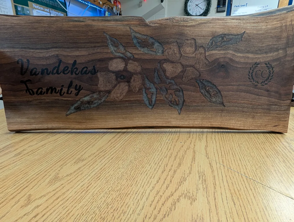 Personalized Wooden Serving Tray image indicator(2)