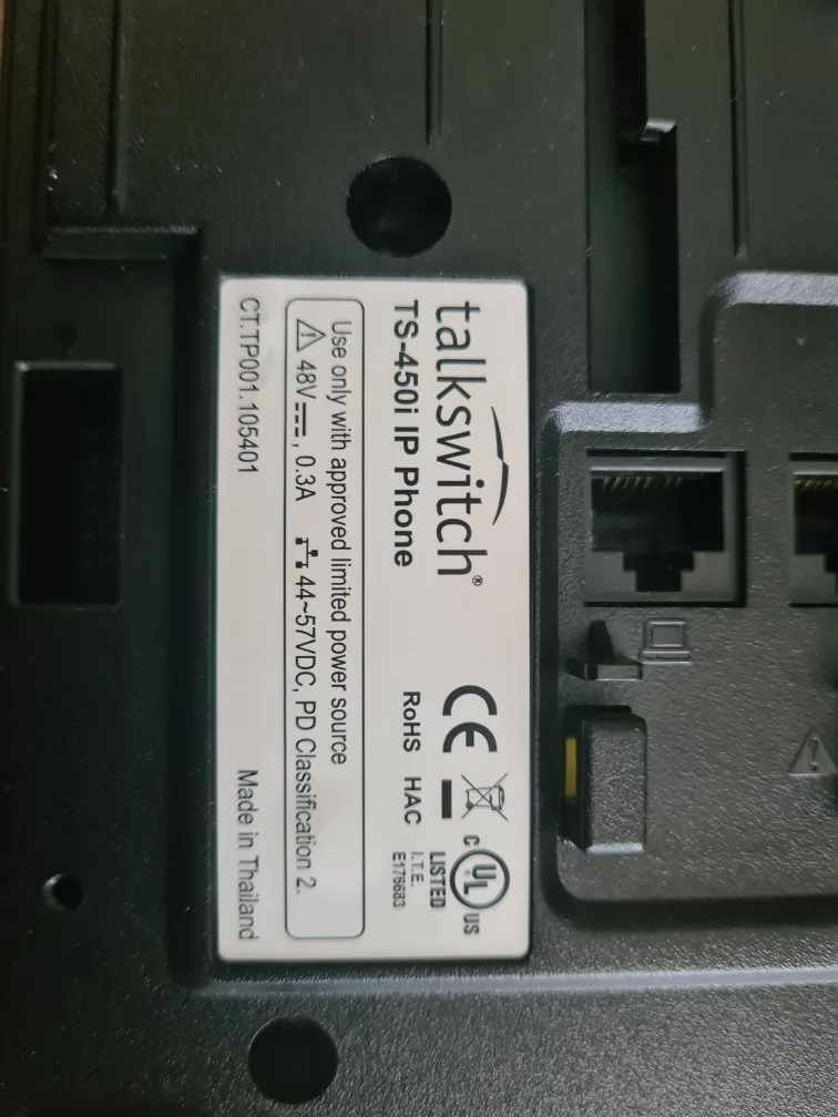 Talkswitch IP Phone image indicator(2)