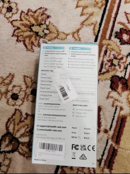 SlimPal Cordless Heating Pad S2 thumbnail