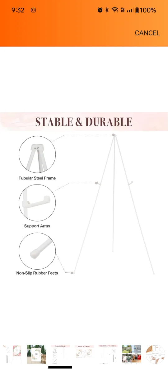 Easels for Display Portable Art Easel image indicator(2)