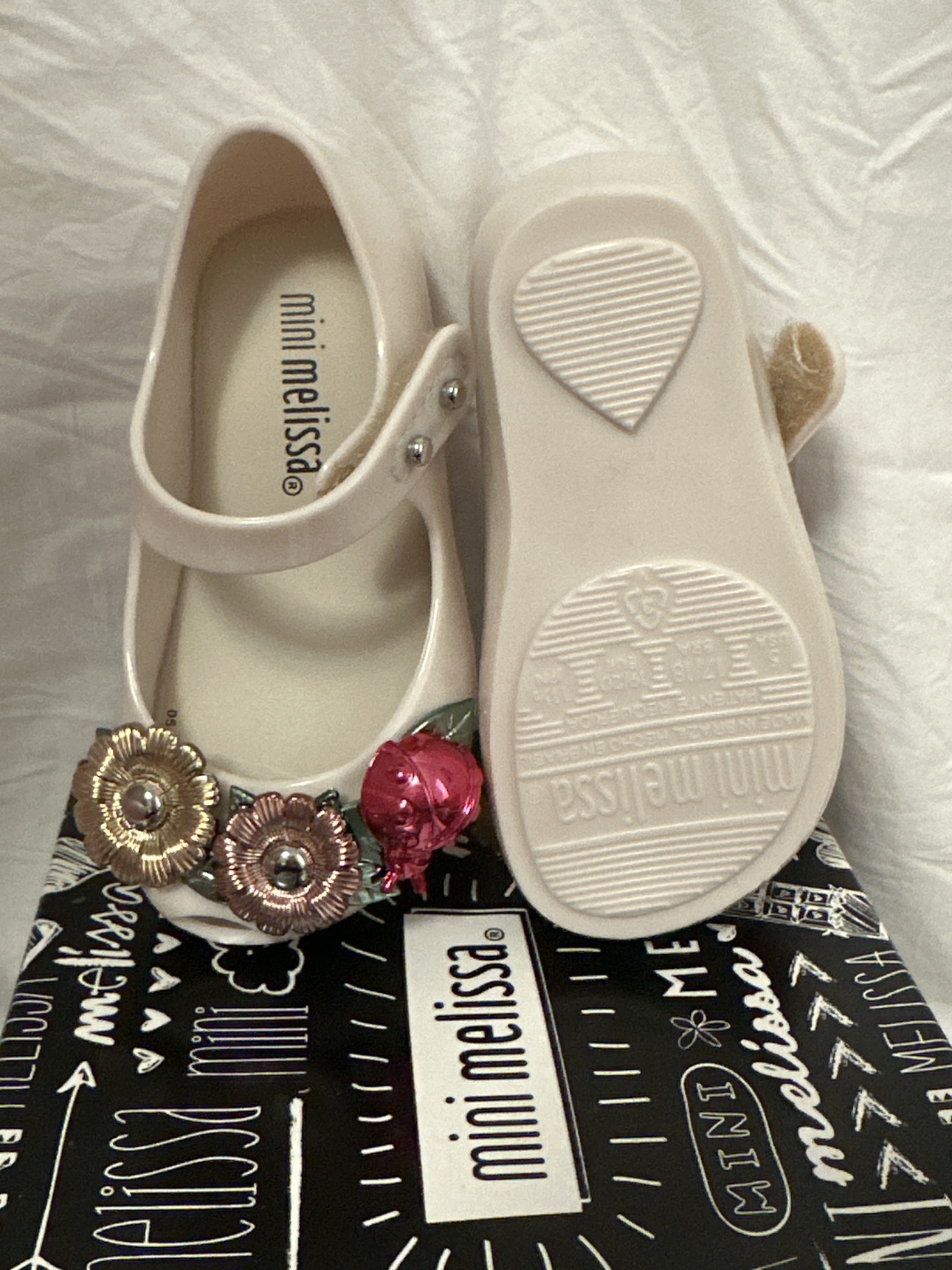 Mini Melissa Flower Shoes *NEW* - Toddler Size 5 - photo 2