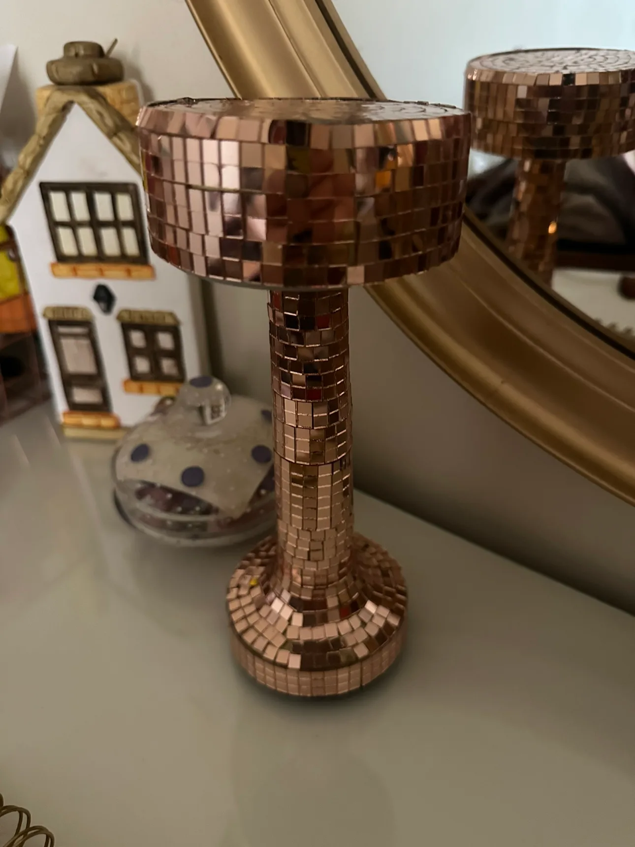 Disco Rose Gold  Touch Lamp thumbnail