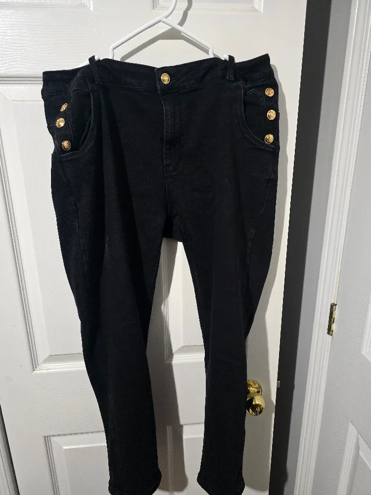 7 For All Mankind Black Jeans thumbnail