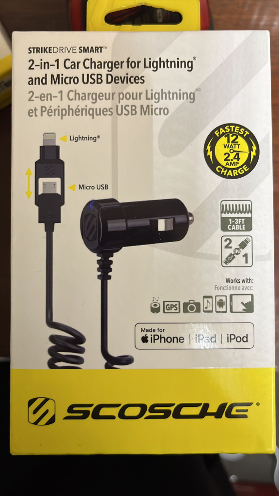 Scosche Strikdrive Smart 2-in-1 Car Charger