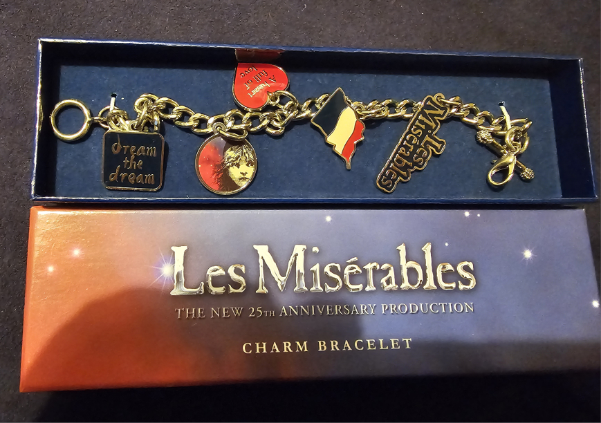 Les Misérables 25th Anniversary Charm Bracelet